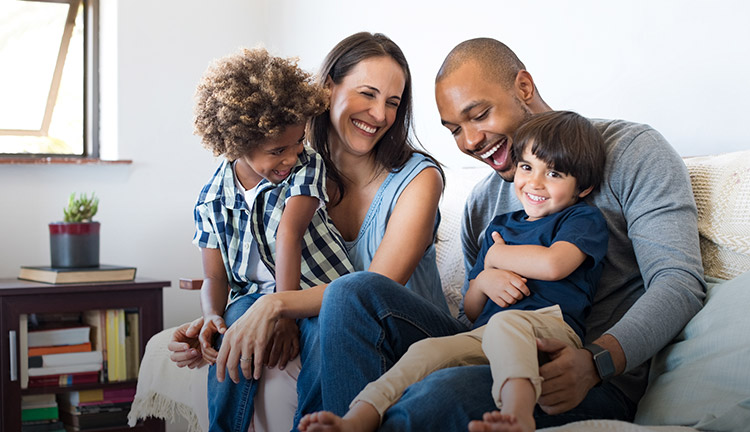 Image d'une famille heureuse